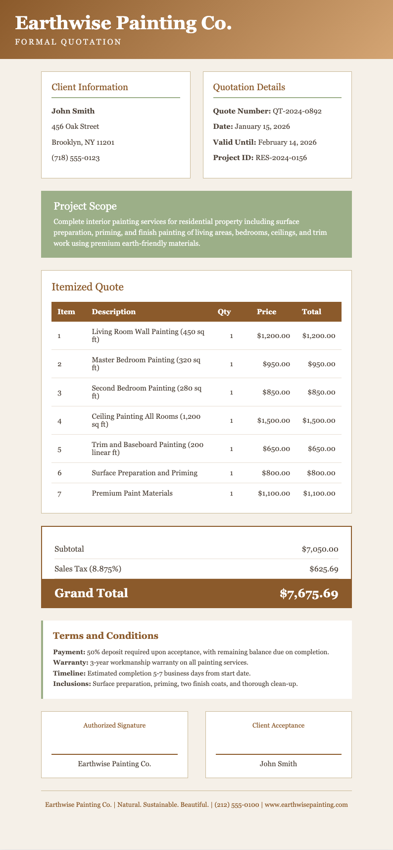 Earth tone natural painting quotation